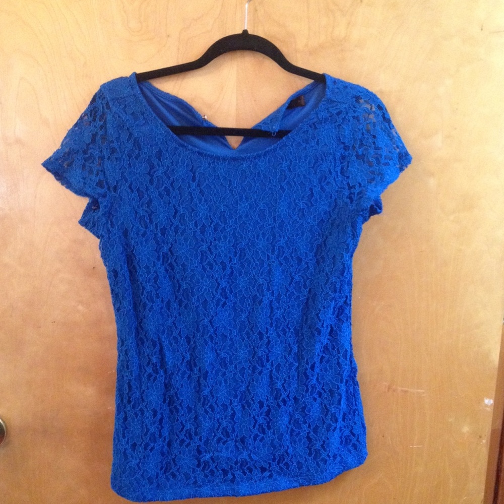 Host Pick the Limited royal blue lace top